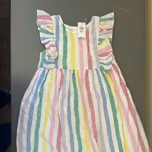 Baby Gap Cotton-Linen Stripe Dress